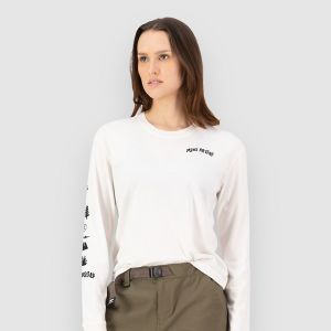 Prezzi Mons royale yonder merino organic cotton base layer top vintage white