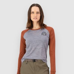 Prezzi Mons royale icon merino raglan base layer top sienna / grey heather