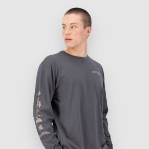 Prezzi Mons royale yonder merino organic cotton base layer top vintage black