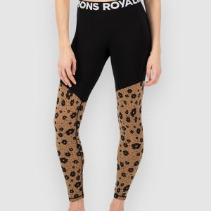 Prezzi Mons royale merino cascade flex legging base layer botto aoraki lily toffee