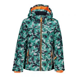 Prezzi Cmp snaps hood 39w2085 jacket verde 3 years ragazzo