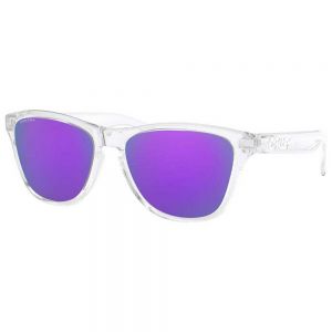 Prezzi Oakley frogskins xs prizm sunglasses trasparente prizm violet/cat3