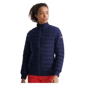 Prezzi Superdry motion hybrid mid jacket blu s donna