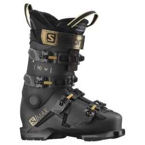 Prezzi Salomon s/max 90 gw alpine ski boots woman nero 22.0-22.5