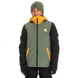 Prezzi Quiksilver in the hood jacket verde 12 years ragazzo