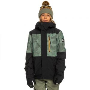 Prezzi Quiksilver mission block jacket verde 10 years ragazzo