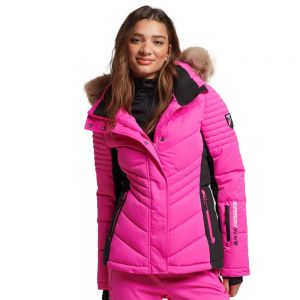 Prezzi Superdry ski luxe jacket rosa l donna