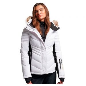 Prezzi Superdry ski luxe jacket bianco s donna
