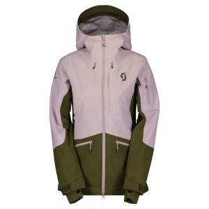 Prezzi Scott vertic 3l jacket verde,rosa xs donna