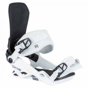 Prezzi Nitro one snowboard bindings bianco l