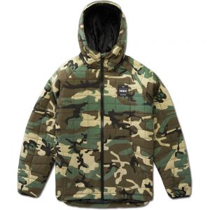 Prezzi Thirtytwo rest stop puff hood jacket verde l uomo