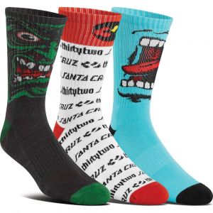 Prezzi Thirtytwo santa cruz cre3-pack socks multicolor eu 42-47 uomo