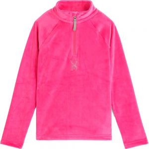 Prezzi Spyder shimmer bug half zip fleece rosa s