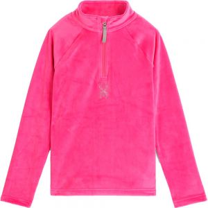 Prezzi Spyder shimmer bug half zip fleece rosa s