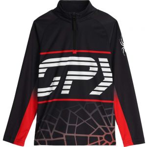 Prezzi Spyder web half zip fleece nero l