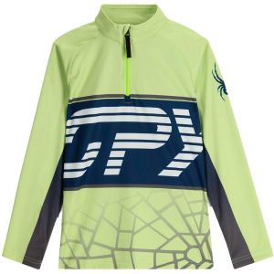 Prezzi Spyder web half zip fleece verde l