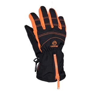 Prezzi Lhotse orgue gloves arancione,nero 10 years ragazzo