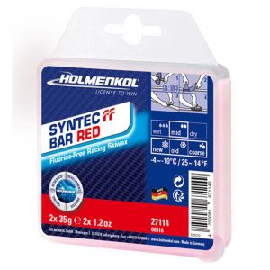 Prezzi Holmenkol syntec ff bar -4Â°c/-10Â°c wax 2x35 gr rosso