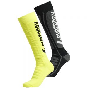 Prezzi Superdry snow 2pk socks giallo,nero eu 37-41 donna