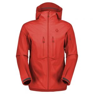 Prezzi Scott explorair dryospun 3l jacket rosso m uomo