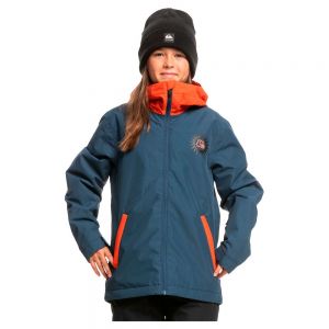 Prezzi Quiksilver in the hood jacket arancione 10 years ragazzo