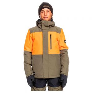 Prezzi Quiksilver mission block jacket arancione 8 years ragazzo