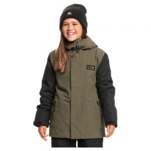 Prezzi Quiksilver ridge jacket marrone 10 years ragazzo