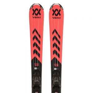 Prezzi Volkl racetiger red+4.5 vmotion youth alpine skis rosso 100