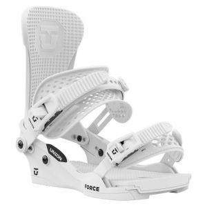 Prezzi Union binding force classic team logo snowboard bindings bianco m