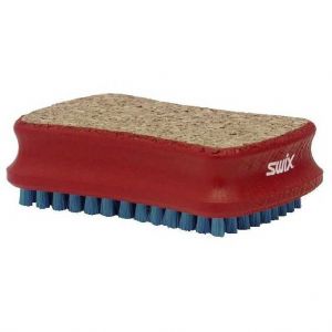 Prezzi Swix t196b brush rect combi cork/nylon rosso