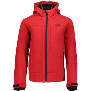 Prezzi Cmp fix hood 3a00094 softshell jacket rosso 3 years ragazzo