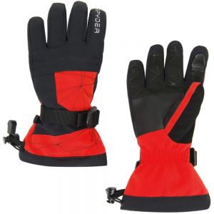 Prezzi Spyder overweb ski gloves rosso,nero m ragazzo