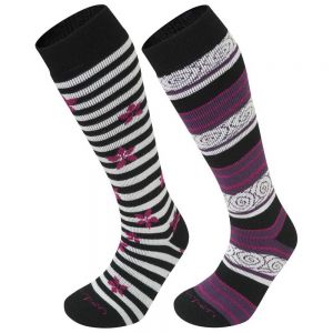 Prezzi Lorpen t1 ski/snowboard merino socks 2 pairs multicolor eu 34-37 donna