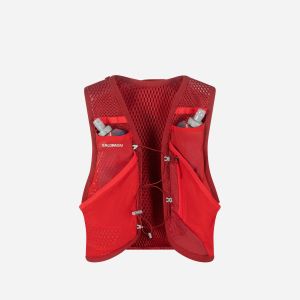 Prezzi Salomon active skin 8 set +2 flask 50  zaino trail running  rosso
