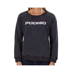 Prezzi Podhio felpa donna authentic 360 snow washed girocollo