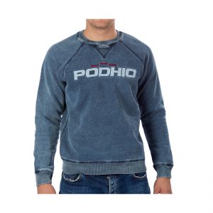 Prezzi Podhio felpa uomo authentic 360 stone washed girocollo