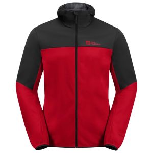 Prezzi Jack wolfskin feldberg hoody giacca softshell uomo (s, rosso)