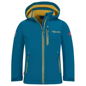 Prezzi Trollkids kid\'s balestrand jacket giacca softshell bambini (128, blu)