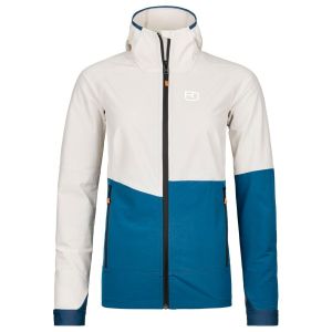 Prezzi Ortovox women\'s punta berrino hooded jacket giacca softshell donna (xs, bianco/blu)