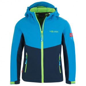 Prezzi Trollkids kid\'s kristiansand jacket giacca softshell bambini (140, blu)