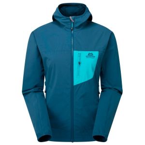 Prezzi Mountain equipment women\'s echo hooded jacket giacca softshell donna (16, blu)