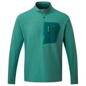 Prezzi Mountain equipment arrow 1/4 zip pullover softshell uomo (m, turchese)
