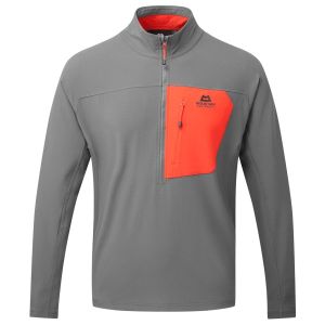 Prezzi Mountain equipment arrow 1/4 zip pullover softshell uomo (xl, grigio)