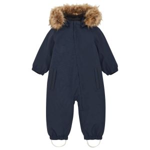 Prezzi Color kids baby\'s coverall with fake fur tuta outdoor bambini (80, blu)