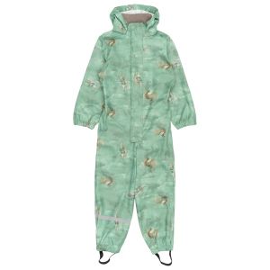 Prezzi Mikk-line kid\'s pu rain suit aop recycled tuta outdoor bambini (122, verde/turchese)