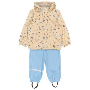 Prezzi Mikk-line kid\'s pu rain set magic rec. w. suspension 104 bambini (98, beige)