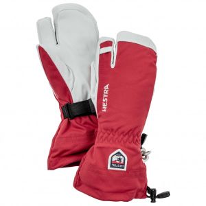 Prezzi Hestra army leather heli ski 3 finger guanti (5, rosso)