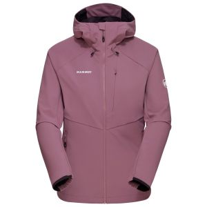 Prezzi Mammut women\'s ultimate comfort softshell hooded jacket giacca softshell donna (l, lilla)