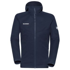 Prezzi Mammut granite softshell hooded jacket giacca softshell uomo (xl, blu)