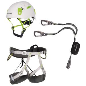 Prezzi C.a.m.p. kit ferrata kinetic rewind energy team set da arrampicata (l, grigio)